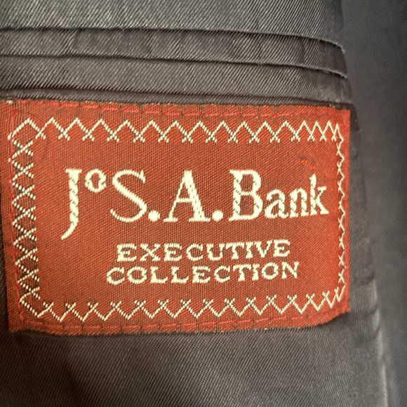 Mens Pre Owned Vintage Jos A Bank Navy Wool Executive Blazer 52L - Picture 6 of 8